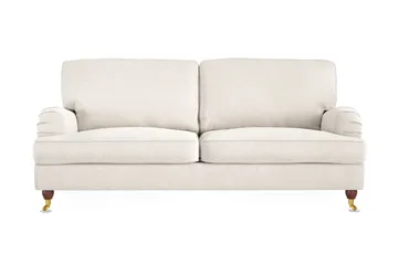 Howard Lyx 3-personers Fløjlssofa - Cremehvid - Møbler - Sofaer - Howard sofa
