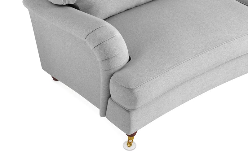 Howard Lyx 3-personers Svunget Stofsofa - Lysegrå - Møbler - Sofaer - Howard sofa