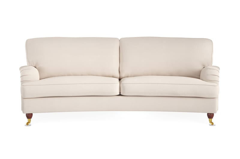 Howard Lyx 3-personers Svunget Manchestersofa, Beige
