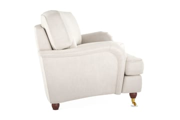 Howard Lyx 3-personers Svunget Fløjlssofa - Cremehvid - Møbler - Sofaer - Howard sofa