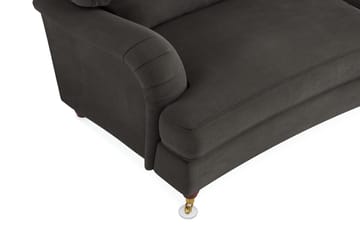 Howard Lyx 3-personers Svunget Manchestersofa - Mørkegrå - Møbler - Sofaer - Howard sofa