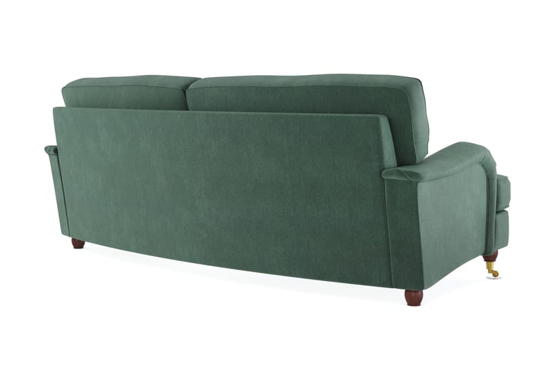 Howard Lyx 3-personers Svunget Fløjlssofa - Mørkegrøn - Møbler - Sofaer - Howard sofa