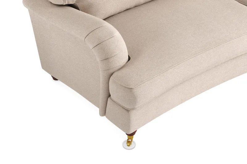Howard Lyx 3-personers Svunget Stofsofa - Beige - Møbler - Sofaer - Howard sofa