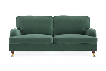 Howard Lyx 3-personers Fløjlssofa - Mørkegrøn - Møbler - Sofaer - Howard sofa