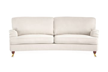 Howard Lyx 3-personers Svunget Fløjlssofa - Cremehvid - Møbler - Sofaer - Howard sofa