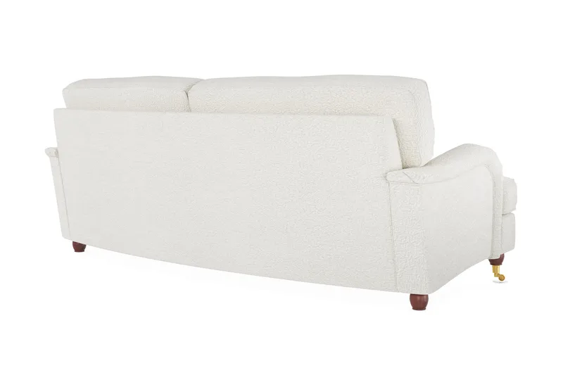 Howard Lyx 3-personers Svunget Sofa i Bouclé - Hvid - Møbler - Sofaer - Howard sofa
