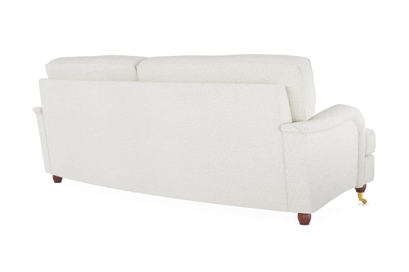 Howard Lyx 3-personers Svunget Sofa i Bouclé - Hvid - Møbler - Sofaer - Howard sofa