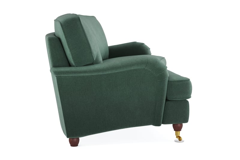 Howard Lyx 3-personers Svunget Fløjlssofa - Mørkegrøn - Møbler - Sofaer - Howard sofa