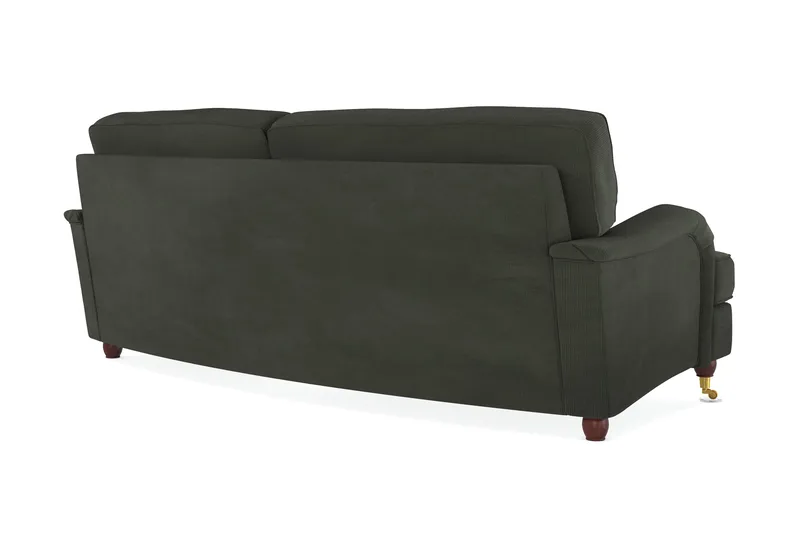 Howard Lyx 3-personers Svunget Manchestersofa - Mørkegrøn - Møbler - Sofaer - Howard sofa