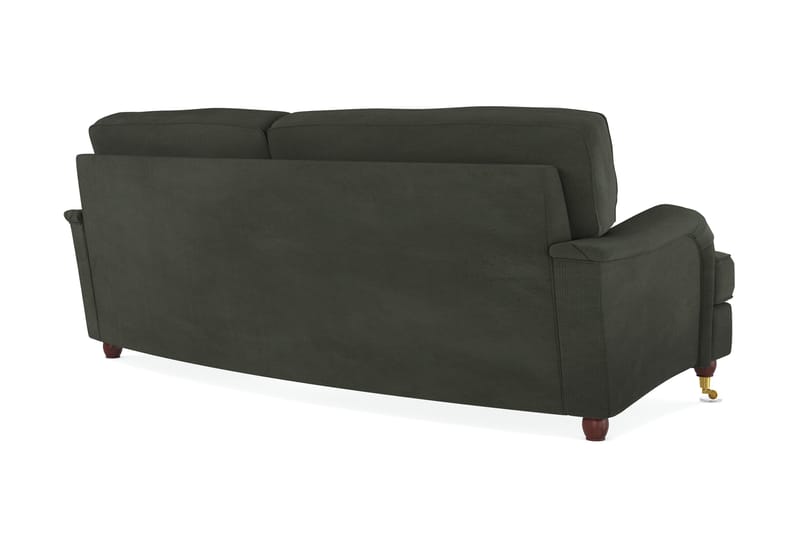 Howard Lyx 3-personers Svunget Manchestersofa - Mørkegrøn - Møbler - Sofaer - Howard sofa
