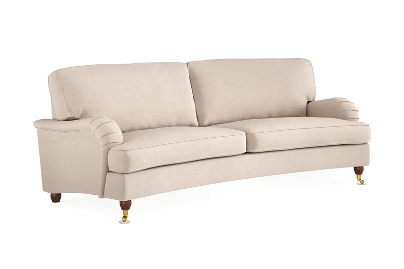 Howard Lyx 3-personers Svunget Stofsofa - Beige - Møbler - Sofaer - Howard sofa