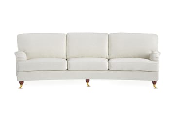 Howard Lyx 4-personers Svunget Sofa i Bouclé - Hvid - Møbler - Sofaer - Howard sofa