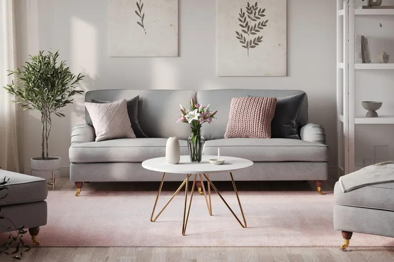 Howard Lyx 4-personers Stofsofa - Lysegrå - Møbler - Sofaer - Howard sofa