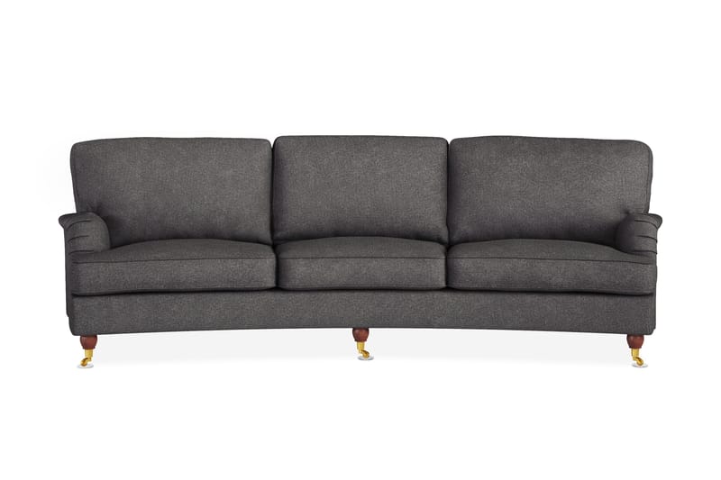 Howard Lyx 4-personers Svunget Stofsofa - Mørkegrå - Møbler - Sofaer - Howard sofa
