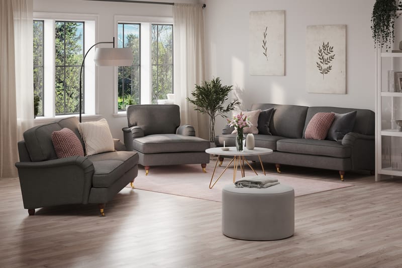 Howard Lyx 4-personers Stofsofa - Mørkegrå - Møbler - Sofaer - Howard sofa