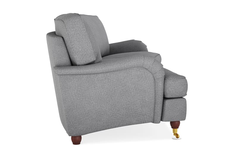 Howard Lyx 4-personers Svunget Stofsofa - Lysegrå - Møbler - Sofaer - Howard sofa
