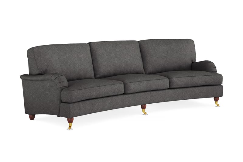 Howard Lyx 4-pers Sofa Buet - Mørkegrå - 4 personers sofa - Howard sofa