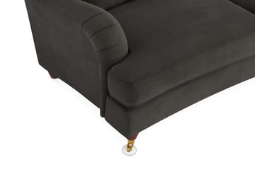 Howard Lyx 4-personers Svunget Manchestersofa - Mørkegrå - Møbler - Sofaer - Howard sofa
