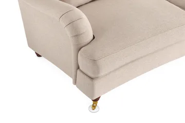 Howard Lyx 4-personers Svunget Stofsofa - Beige - Møbler - Sofaer - Howard sofa
