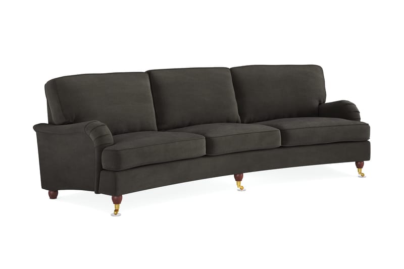 Howard Lyx 4-personers Svunget Manchestersofa - Mørkegrå - Møbler - Sofaer - Howard sofa