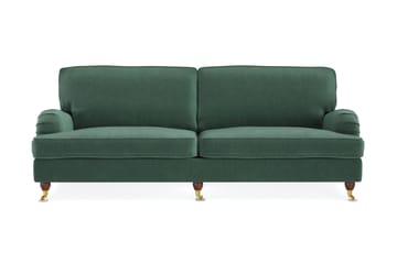 Howard Lyx 4-personers Fløjlssofa - Mørkegrøn - Møbler - Sofaer - Howard sofa