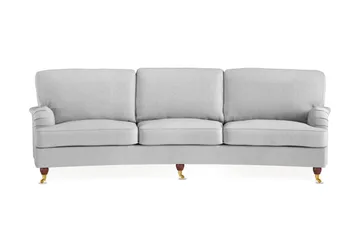 Howard Lyx 4-personers Svunget Stofsofa - Lysegrå - Møbler - Sofaer - Howard sofa