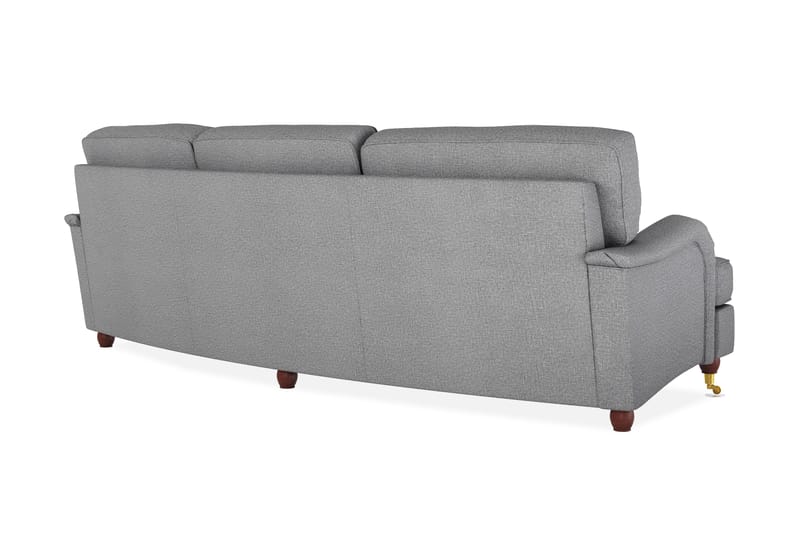 Howard Lyx 4-personers Svunget Stofsofa - Lysegrå - Møbler - Sofaer - Howard sofa