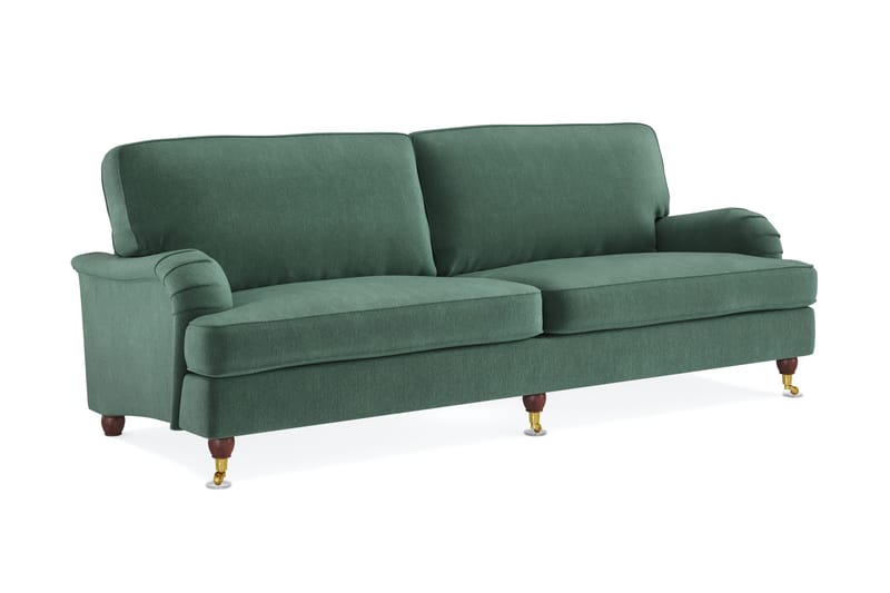 Howard Lyx 4-personers Fløjlssofa - Mørkegrøn - Møbler - Sofaer - Howard sofa