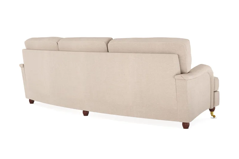 Howard Lyx 4-personers Svunget Stofsofa - Beige - Møbler - Sofaer - Howard sofa