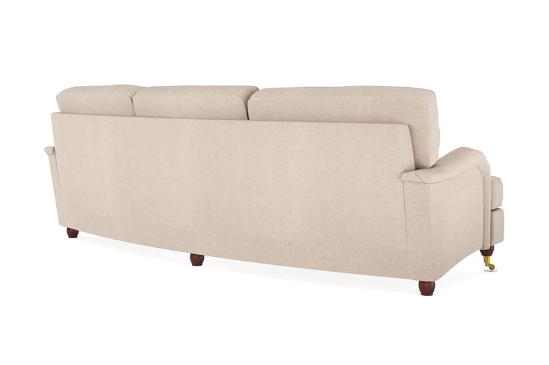 Howard Lyx 4-personers Svunget Stofsofa - Beige - Møbler - Sofaer - Howard sofa