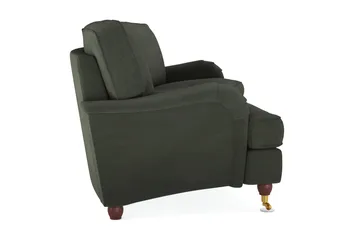 Howard Lyx 4-personers Svunget Manchestersofa - Mørkegrøn - Møbler - Sofaer - Howard sofa