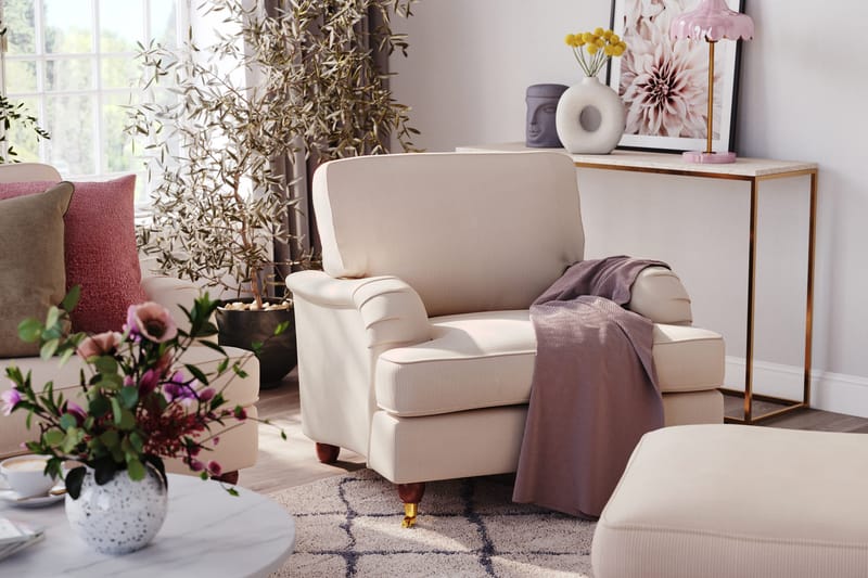 Howard Lyx 4-personers Manchestersofa - Beige - Møbler - Sofaer - Howard sofa