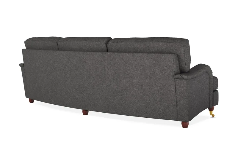 Howard Lyx 4-personers Svunget Stofsofa - Mørkegrå - Møbler - Sofaer - Howard sofa