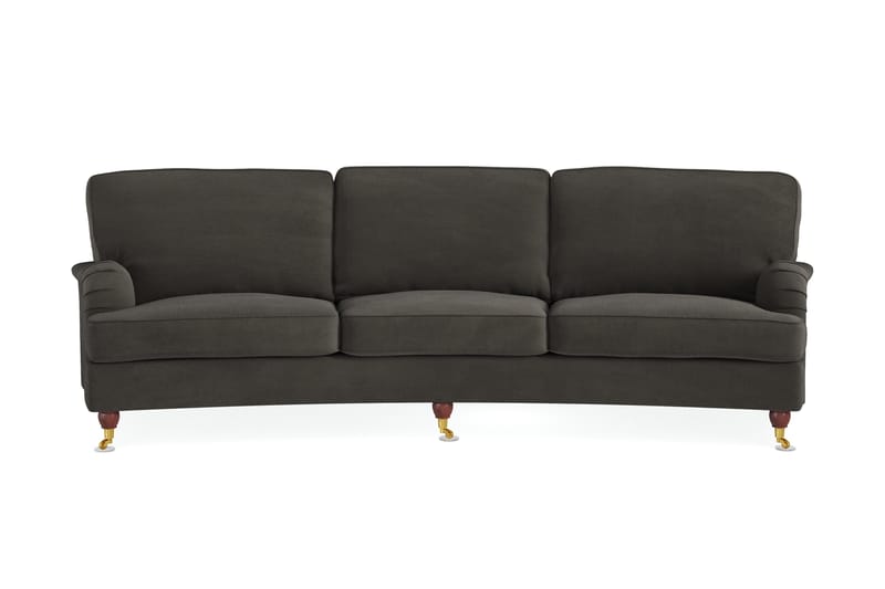 Howard Lyx 4-personers Svunget Manchestersofa, Mørkegrå