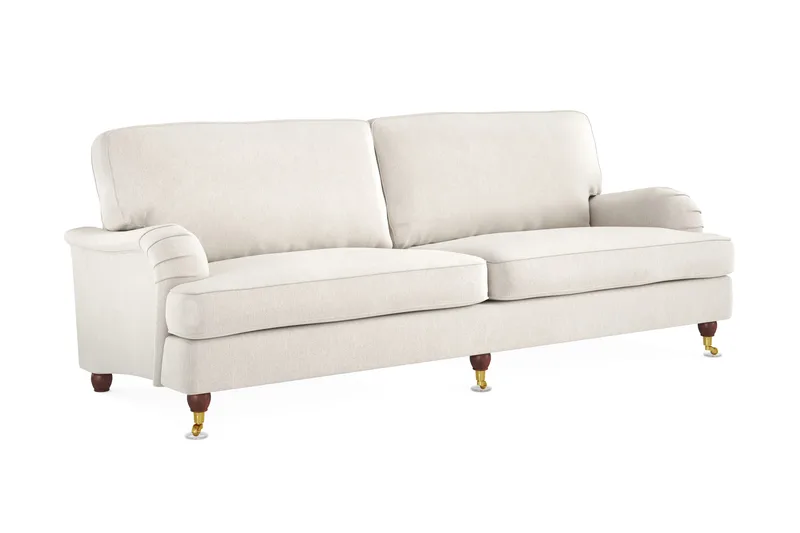 Howard Lyx 4-personers Fløjlssofa - Cremehvid - Møbler - Sofaer - Howard sofa