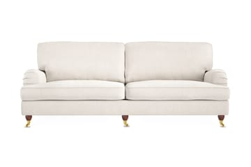 Howard Lyx 4-personers Fløjlssofa - Cremehvid - Møbler - Sofaer - Howard sofa