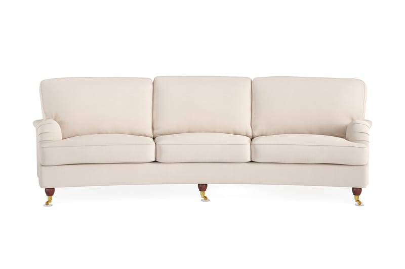 Howard Lyx 4-personers Svunget Manchestersofa, Beige