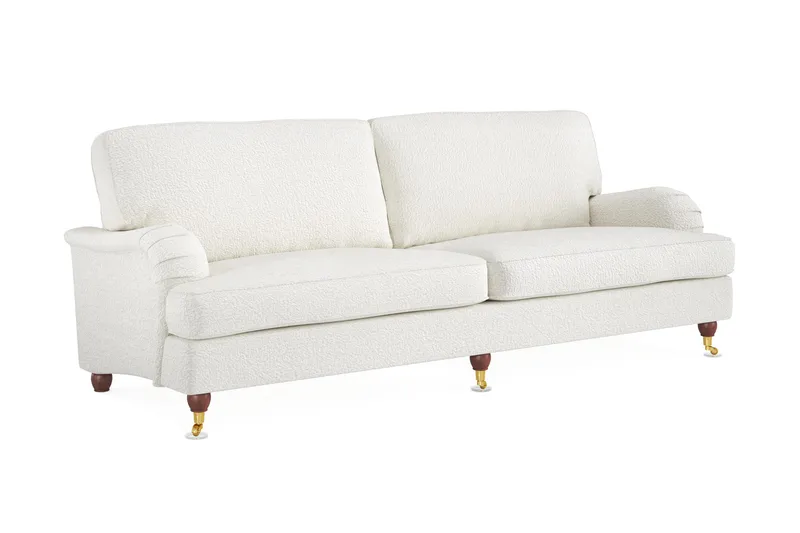 Howard Lyx 4-personers Sofa i Bouclé - Hvid - Møbler - Sofaer - Howard sofa