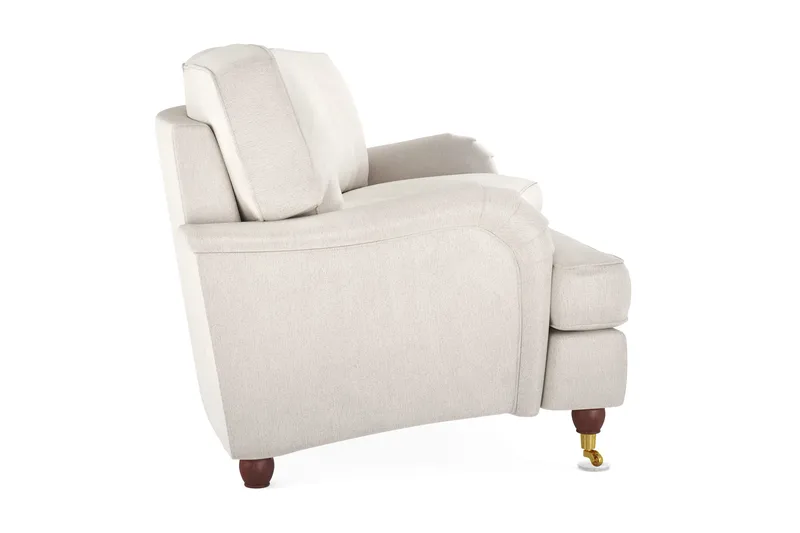 Howard Lyx 4-personers Svunget Fløjlssofa - Cremehvid - Møbler - Sofaer - Howard sofa