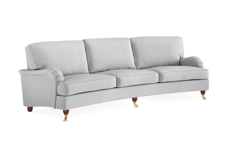 Howard Lyx 4-personers Svunget Stofsofa - Lysegrå - Møbler - Sofaer - Howard sofa