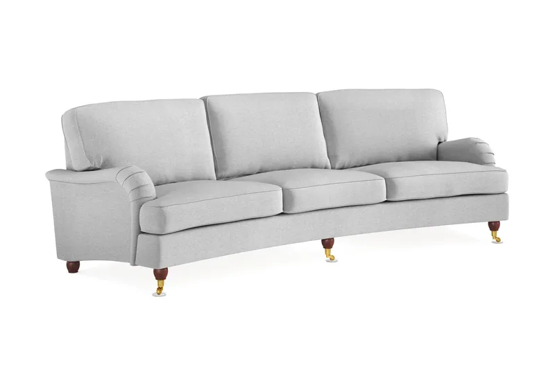 Howard Lyx 4-personers Svunget Stofsofa - Lysegrå - Møbler - Sofaer - Howard sofa