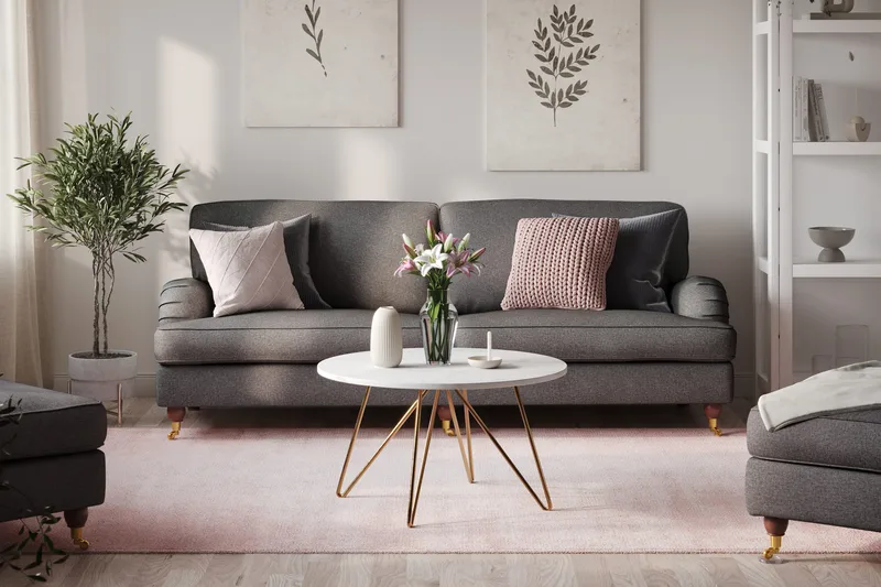 Howard Lyx 4-personers Stofsofa - Mørkegrå - Møbler - Sofaer - Howard sofa