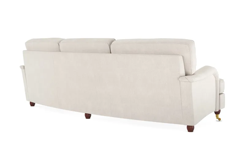 Howard Lyx 4-personers Svunget Fløjlssofa - Cremehvid - Møbler - Sofaer - Howard sofa