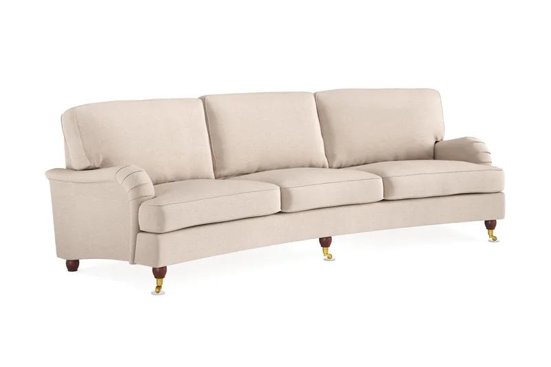 Howard Lyx 4-personers Svunget Stofsofa - Beige - Møbler - Sofaer - Howard sofa