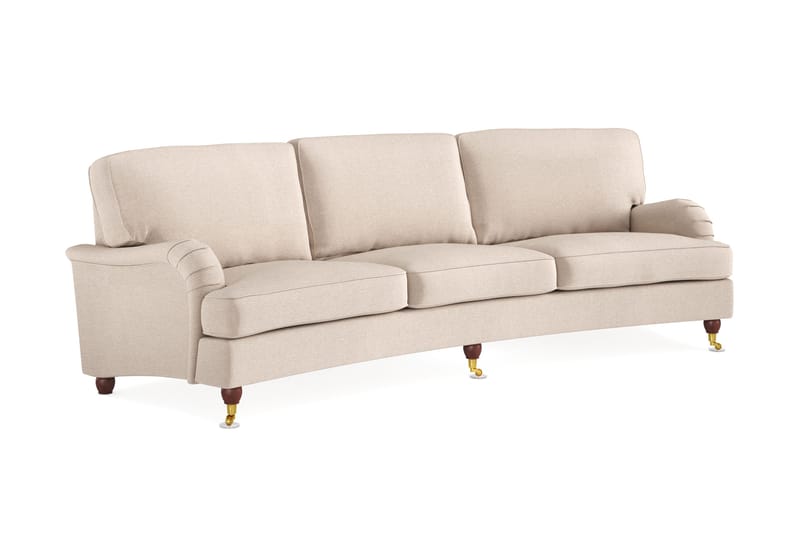 Howard Lyx 4-personers Svunget Stofsofa - Beige - Møbler - Sofaer - Howard sofa