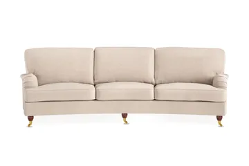 Howard Lyx 4-personers Svunget Stofsofa - Beige - Møbler - Sofaer - Howard sofa