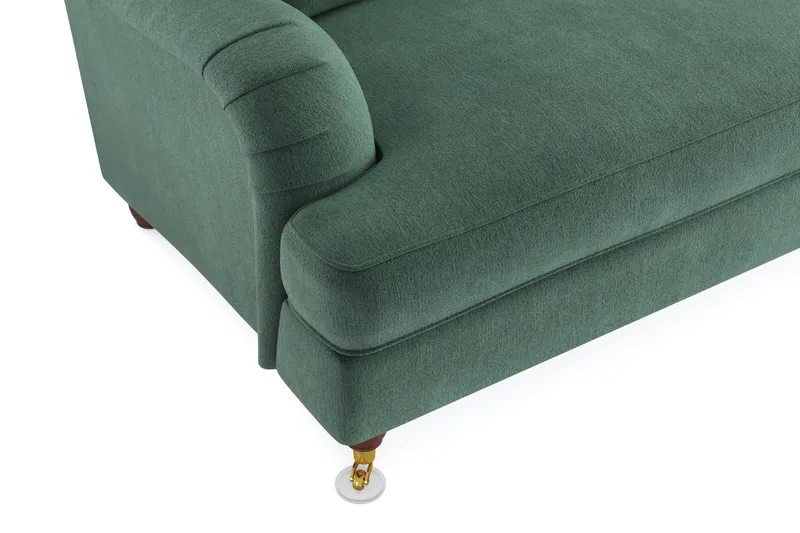 Howard Lyx 4-personers Fløjlssofa - Mørkegrøn - Møbler - Sofaer - Howard sofa