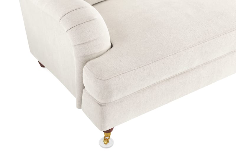 Howard Lyx 4-personers Fløjlssofa - Cremehvid - Møbler - Sofaer - Howard sofa