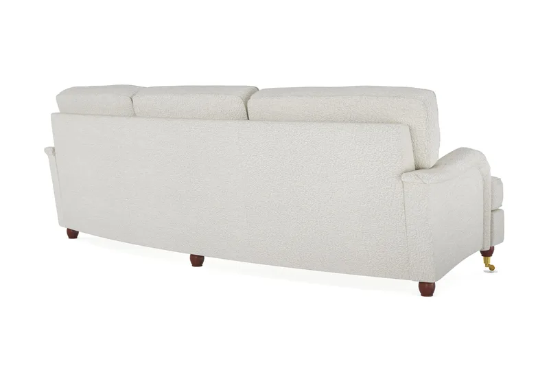 Howard Lyx 4-personers Svunget Sofa i Bouclé - Hvid - Møbler - Sofaer - Howard sofa