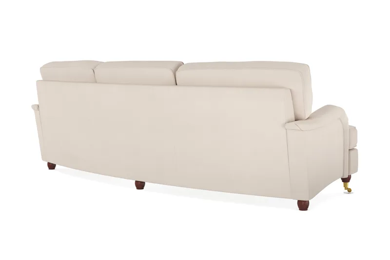 Howard Lyx 4-personers Svunget Manchestersofa - Beige - Møbler - Sofaer - Howard sofa